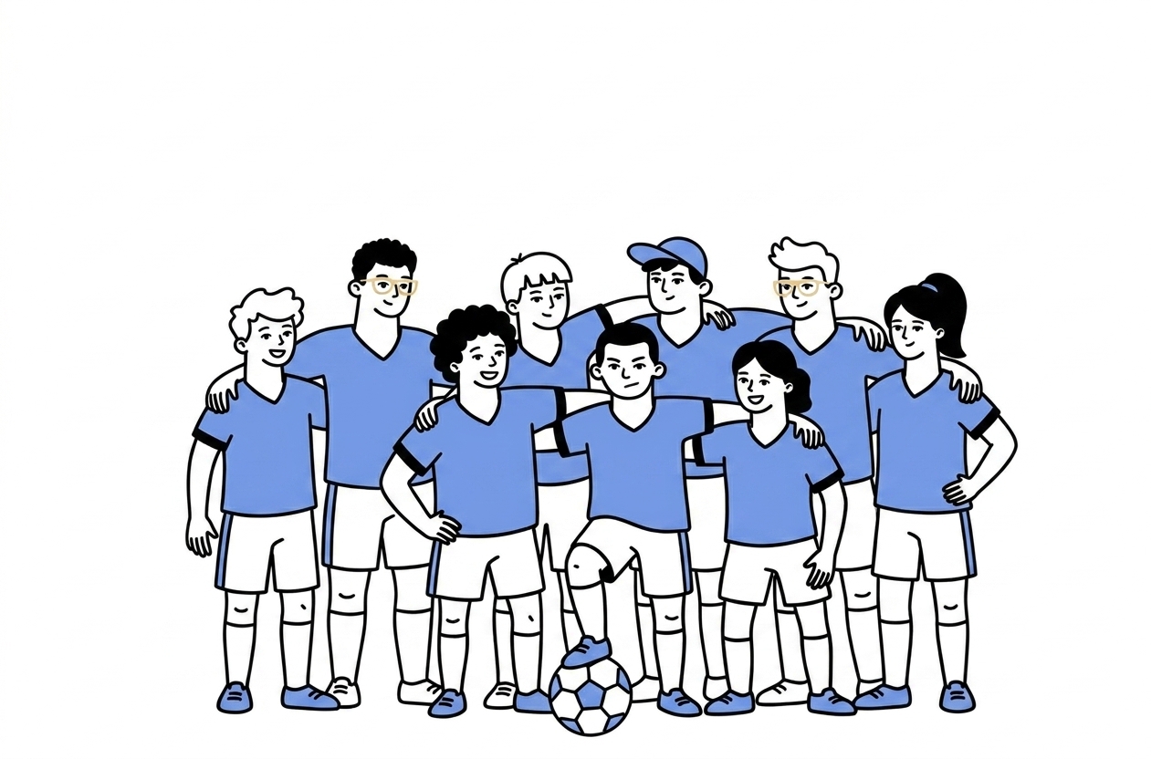 On sponsorise l'équipe de foot des jeunes de Saint-Martin